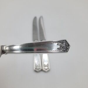 3pc International Silver Devonshire Sterling Silver Handle Dinner Knives 180g